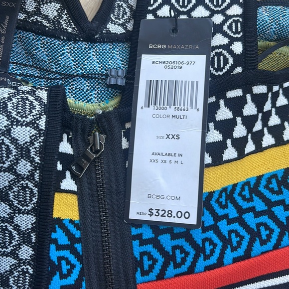 BCBC MAX AZRIA SUPER SEXY DRESS- MULTI-COLOR NWT’s. WOMENS - XXS - Picture 16 of 17